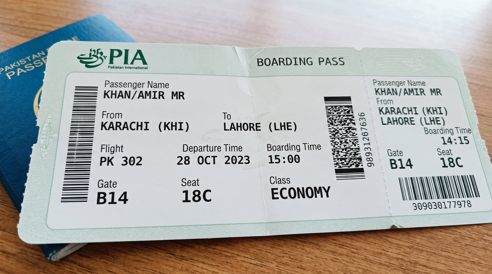 Karachi ↔ Lahore