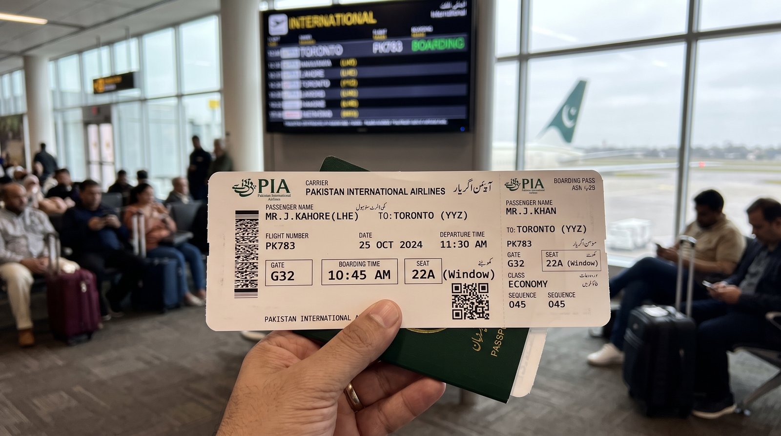 Lahore ↔ Toronto